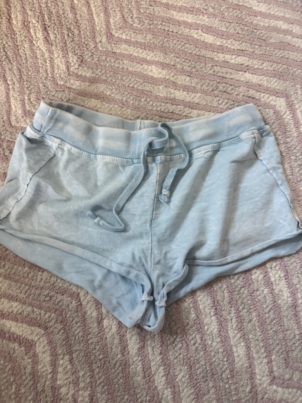 T2love Light Blue Lounge Drawstring Shorts